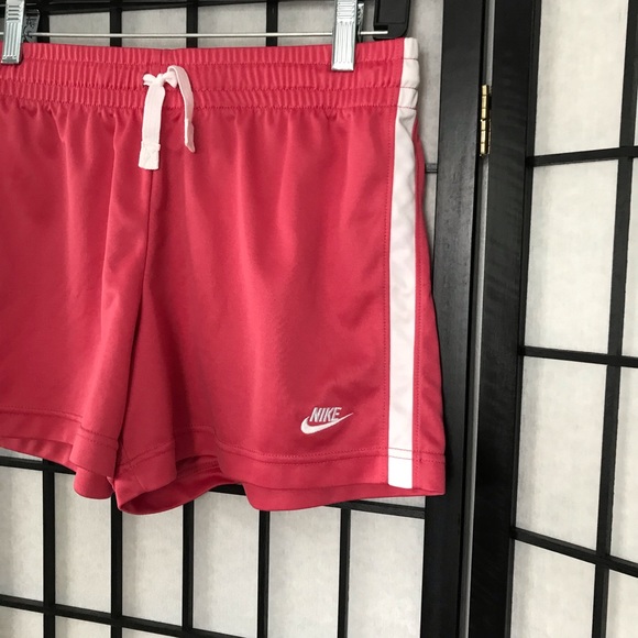 Nike Pants - Nike Pink & White Athletic Workout Dry Fit Shorts